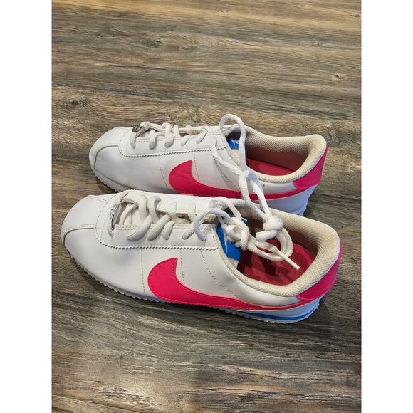Nike Cortez Basic SL (GS) "White Hyper Pink size 7y - Picture 2 of 4